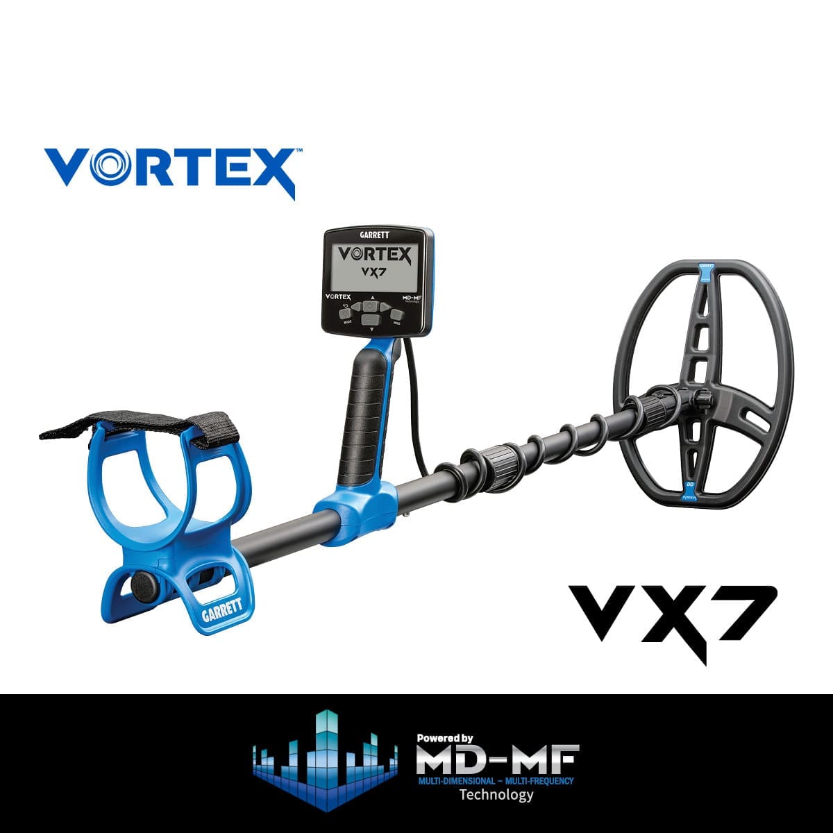 Artvin Garrett Vortex VX7 Dedektör - Katlanabilir gövde, taşıma ve araç içinde saklama tarafında Vortex ailesinin pratik avantajıdır.