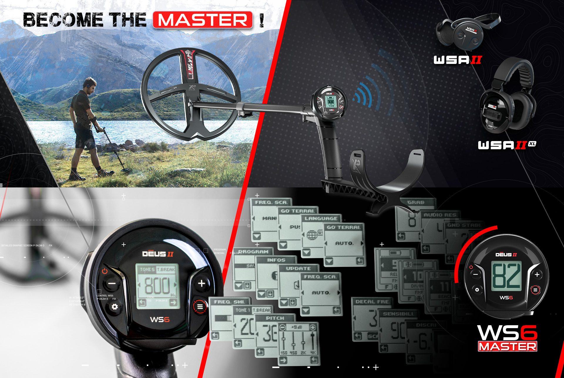 Artvin XP Deus II WS6 MASTER - XP WS6 MASTER Deus 2 saha ve su kullanımı