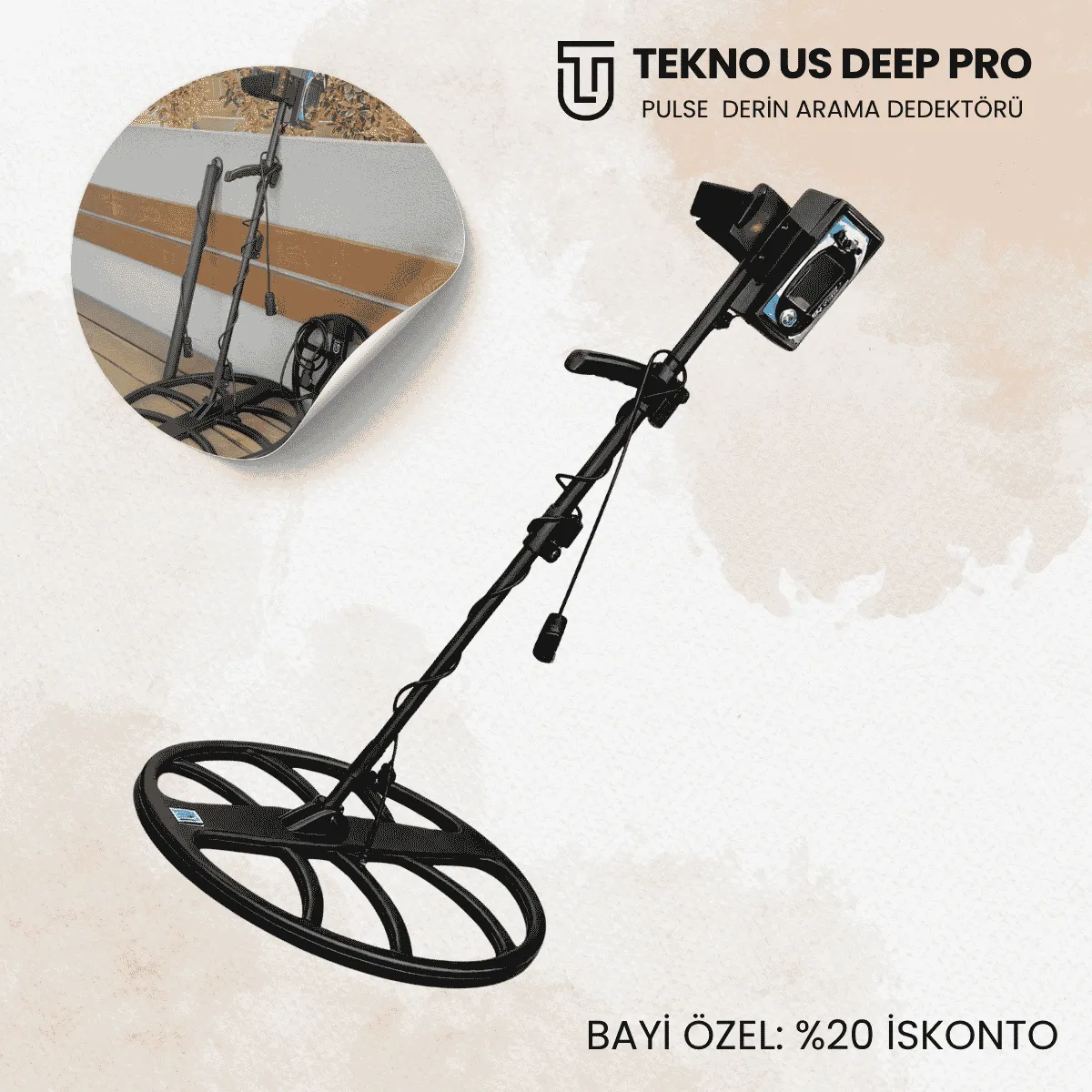 Tekno US Deep Pro Pulse Derin Arama Dedektörü